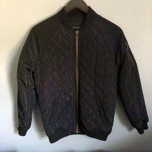 Zara Black Bomber Jacket